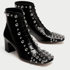 High Fashion Studded Booties